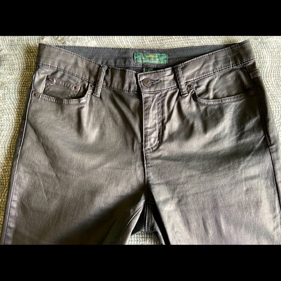 Lauren Jeans Co Black Coated Denim